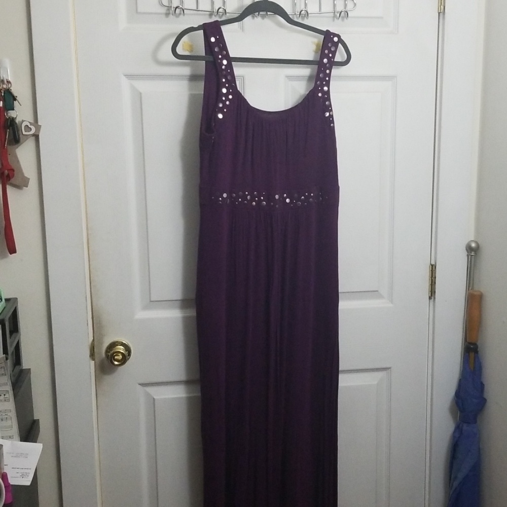 A.N.A. Purple Maxi Dress Size XL